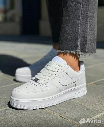 Кроссовки женские nike air force 1 белые