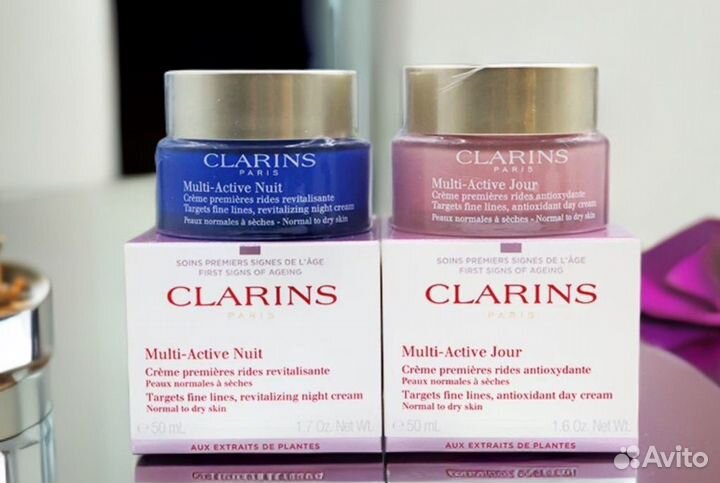 Clarins набор 2в1 день и ночь Новый по 50мл