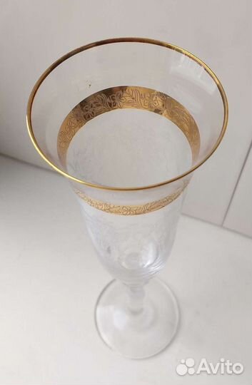 Фужер бокал для шампанского Хрусталь Богемия