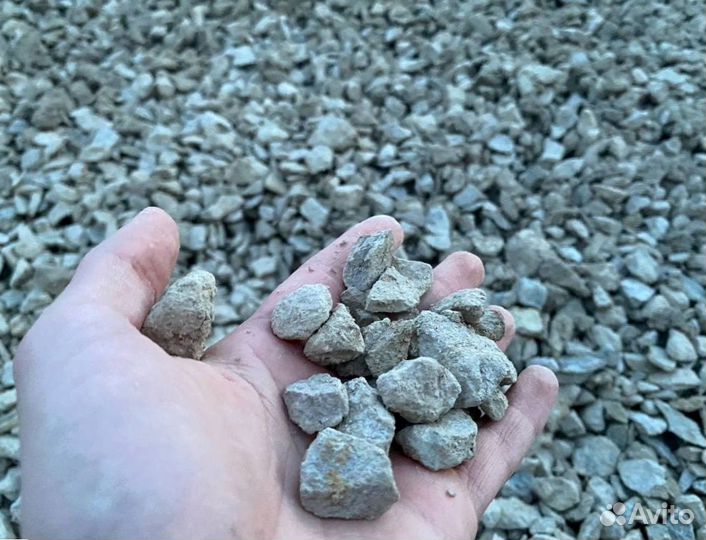 Щебень, Песок