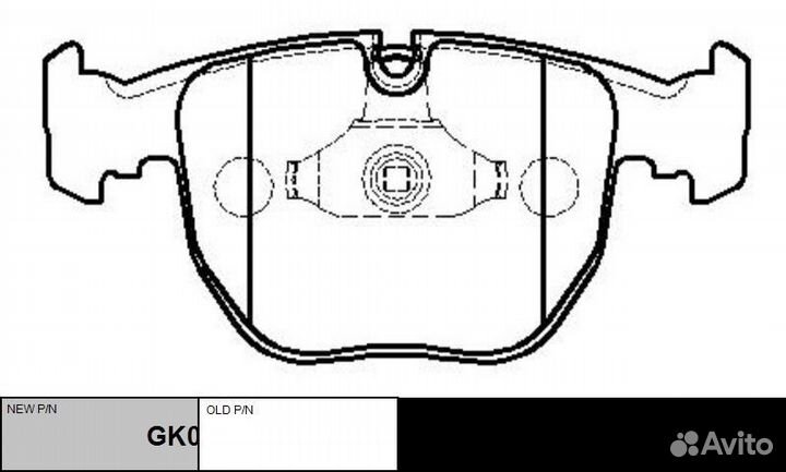 Колодки тормозные BMW Е38/E39/X5 3.0/4.4