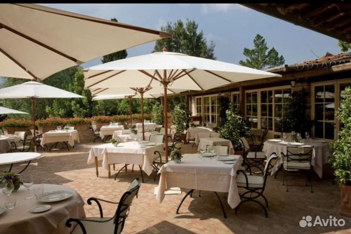 Зонт уличный на центральной опоре / стойке 3х3 4х4