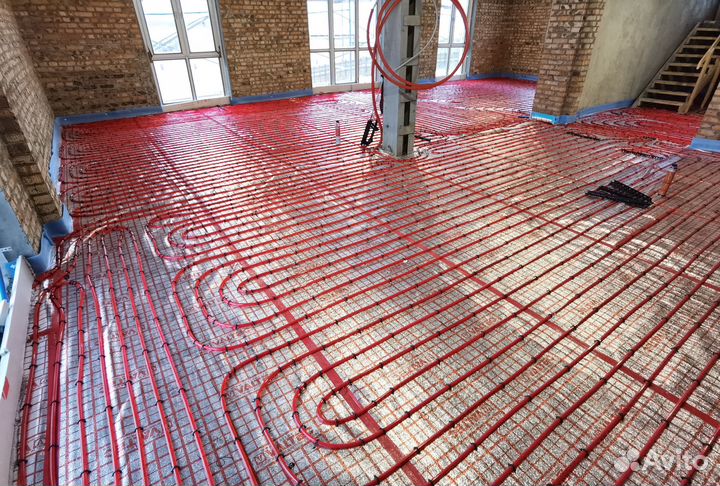 Монтаж водяного теплого пола