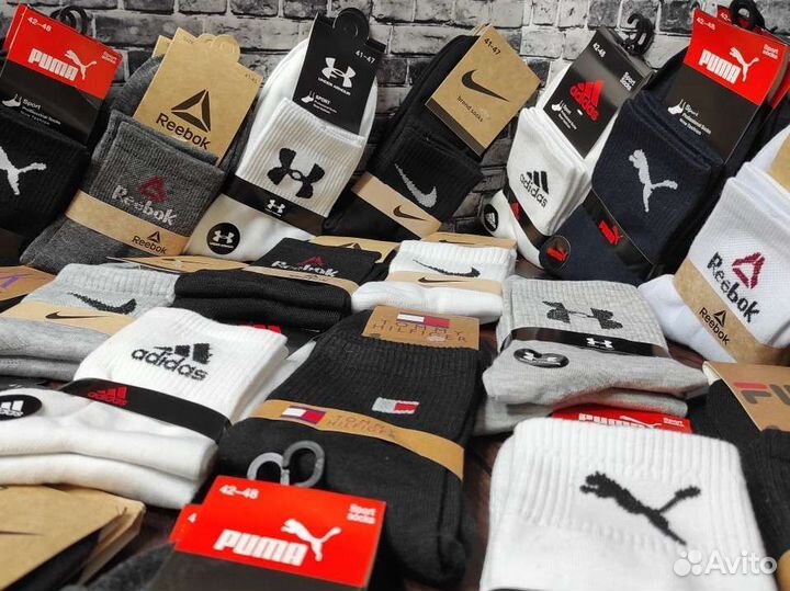 Носки nike adidas tommy lacoste puma качество