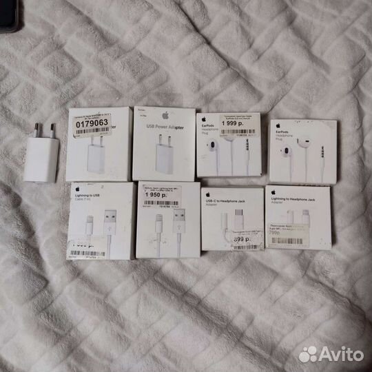 З\У apple, кабель, переходник, гарнитура