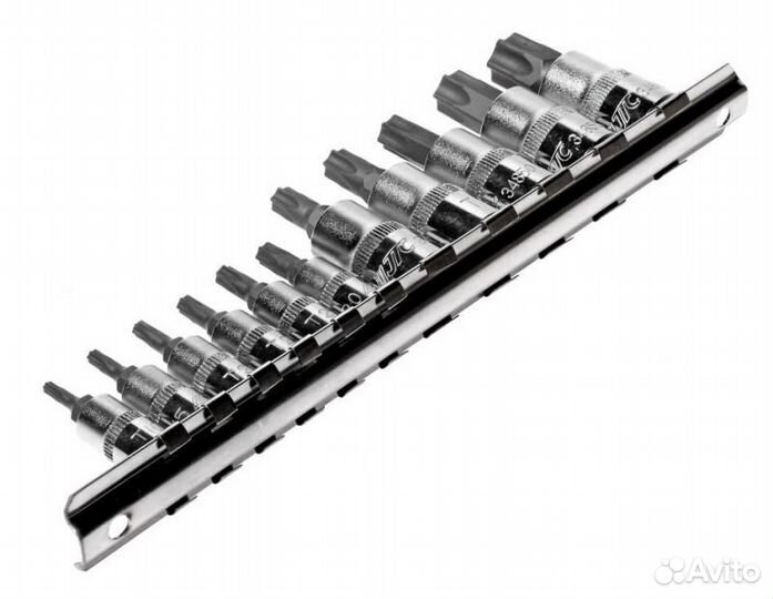 Набор головок торцевых с насадкой torx с отверстие