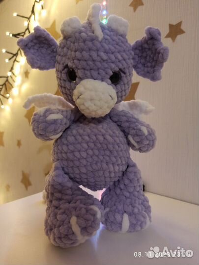 Вязаный Дракоша. Ручная работа