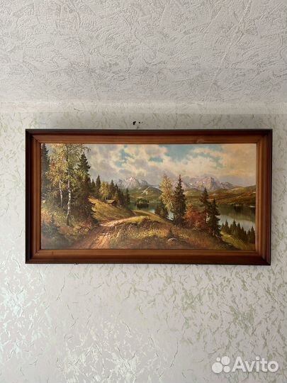 Картина лесной пейзаж. Холст