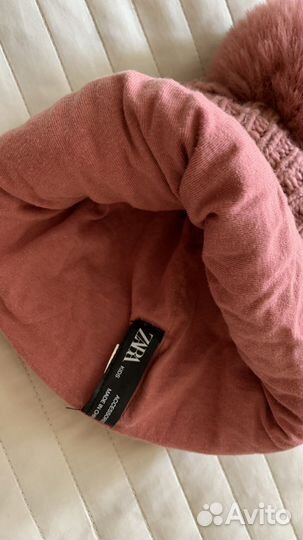 Шапка и снуд zara для девочки весна-осень