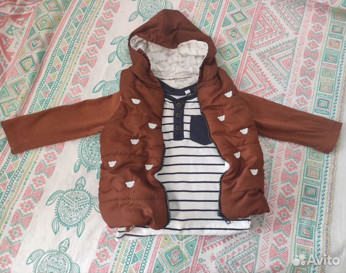 Стильная одежда на мальчика 68-74