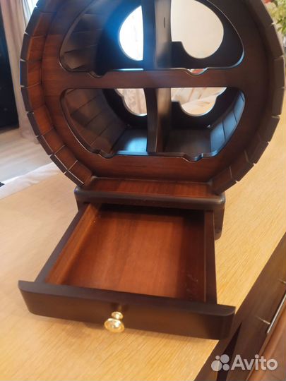 Подставка для вина декоративная, бочонок