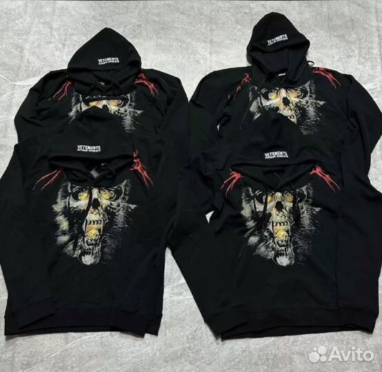Vetements metal patch hoodie