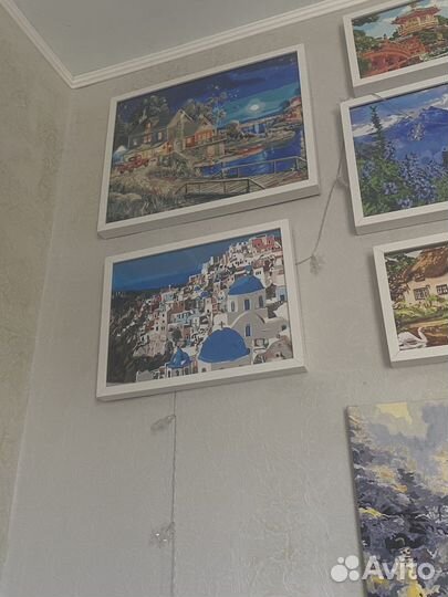 Готовые картины по номерам