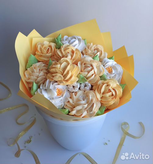 Сладкие букеты из зефира