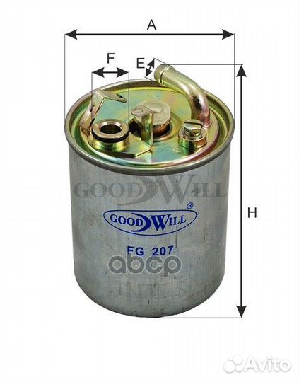 Фильтр топливный mercedes A, sprinter, vito, V