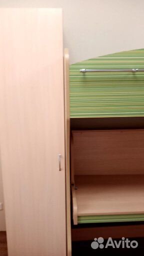 Кровать двухъярусная со шкафами