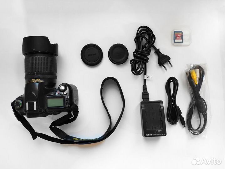 Nikon d80 + 18-135mm f/3.5-5.6 полная комплектация