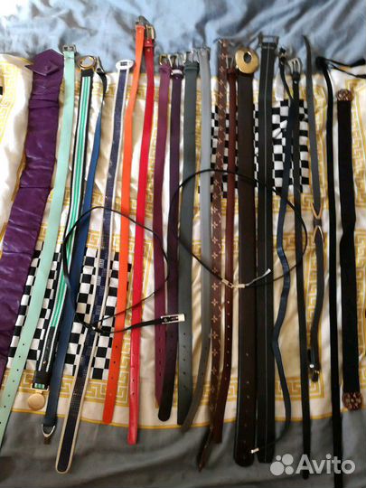 Ремень YSL Diesel Ferre много кожа текстиль винтаж