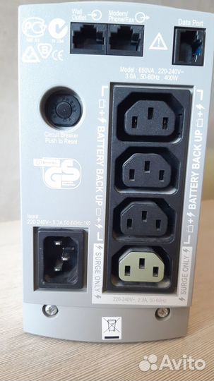 Бесперебойник APC Back-UPS CS 650