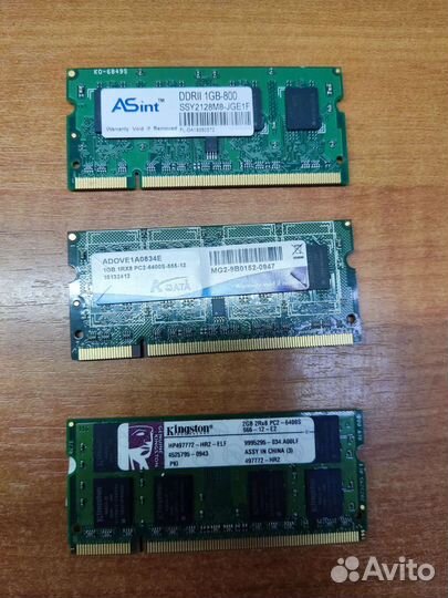 Оперативная память для ноутбуков