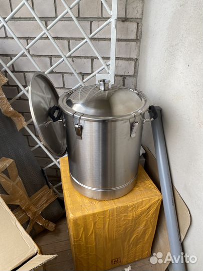 Перегонный куб / Котел с корзиной для солода