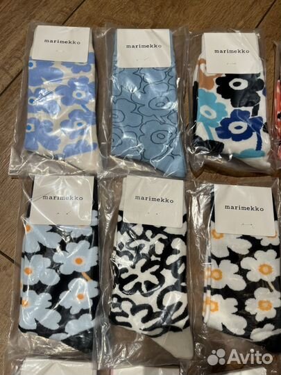 Носки с цветами Marimekko 37-39 сумка-шопер