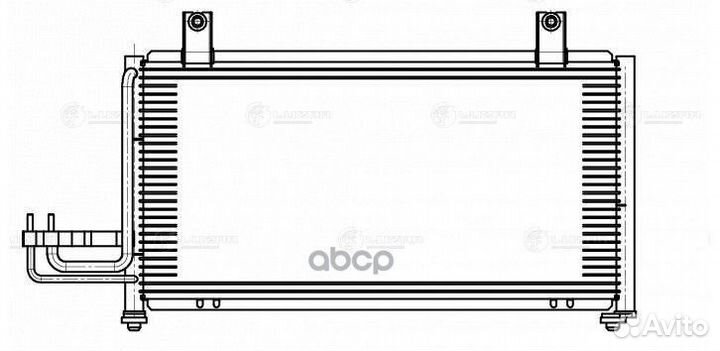 Радиатор кондиц. для а/м Kia Spectra (97) (тип