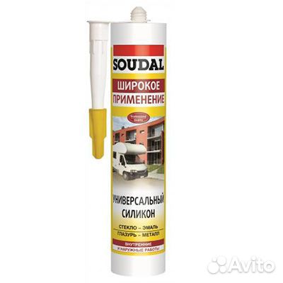 Герметик силикон Soudal универсальный прозрачный 3