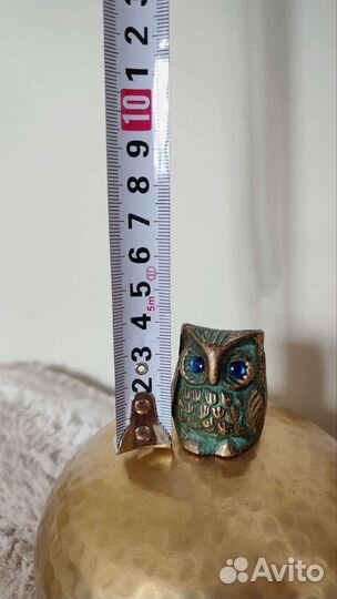 Бронзовая сова. Фигурка декоративная