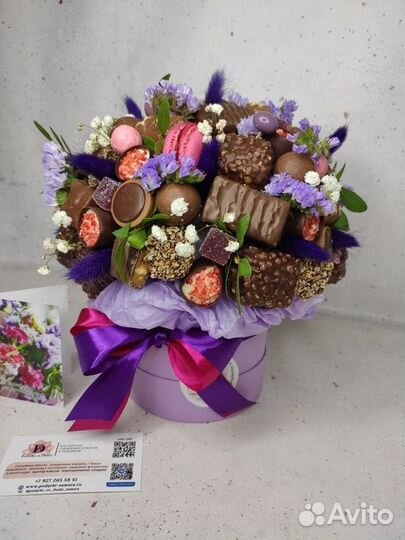 Сладкие букеты из конфет