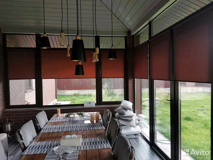 Рулонные шторы на кухню