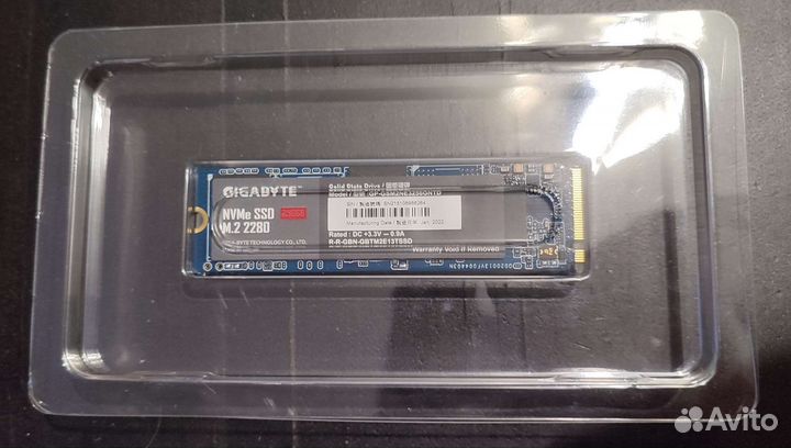 256 гб SSD M.2 gigabyte GP-gsm2ne3256gntd