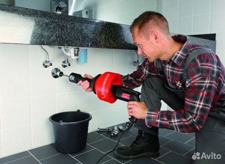 Прочистка канализации/Устранение засоров/Сантехник