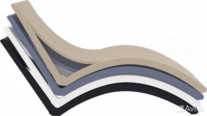 Шезлонг -лежак из стеклопластика Slim