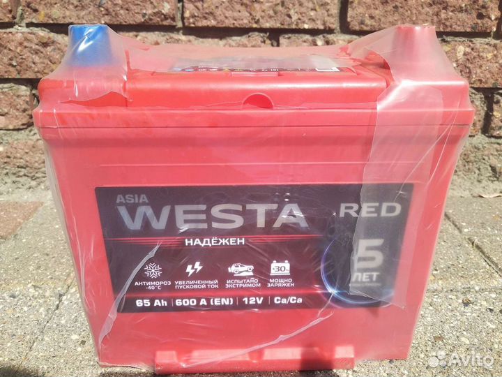 Акб 65Ач Westa red Asia