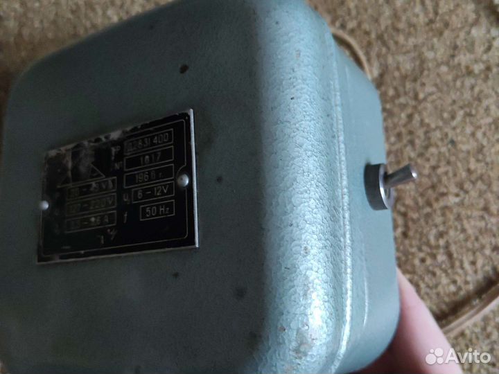 Советский блок питания 220- 6/12В 1966г