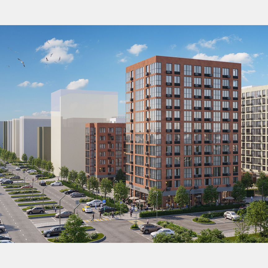 2-к. квартира, 45,9 м², 11/12 эт.