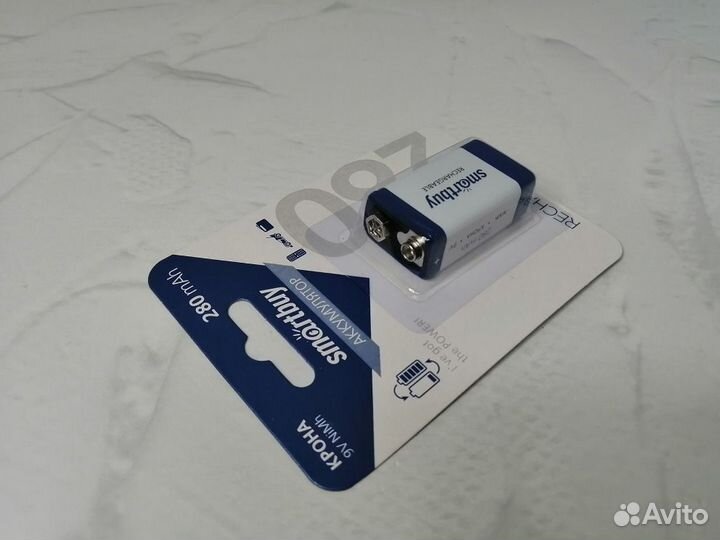 Аккумулятор NiMh Smartbuy 9V /1BL 280 mAh