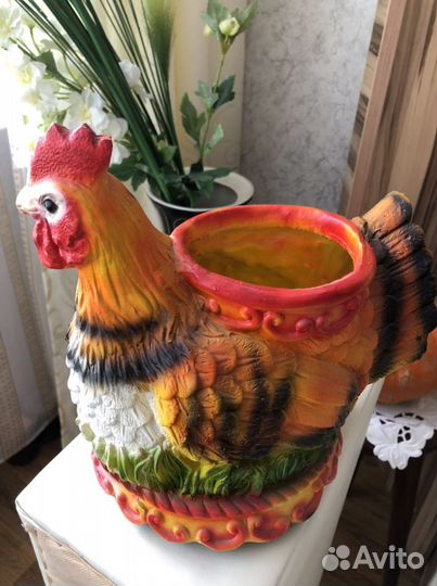 Петушок -кашпо