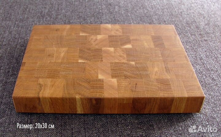 Торцевая разделочная доска из дуба