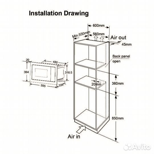 Встраиваемая свч Thomson BMO10-S2102