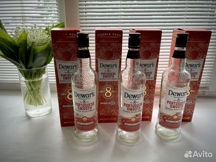 Бутылка от виски Dewars