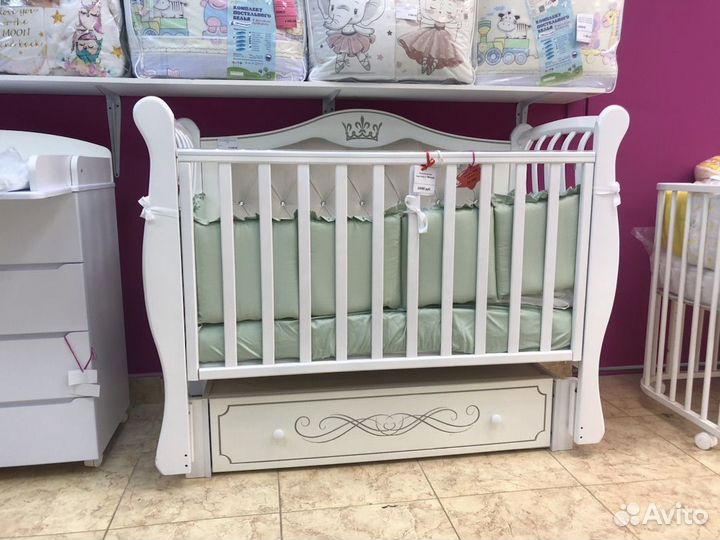 Кроватка для новорожденных 4в1