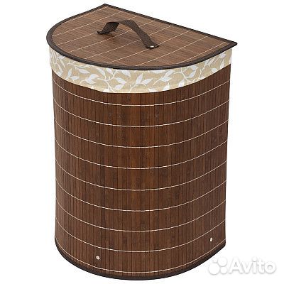 Корзина для белья складная(бамбук) новая