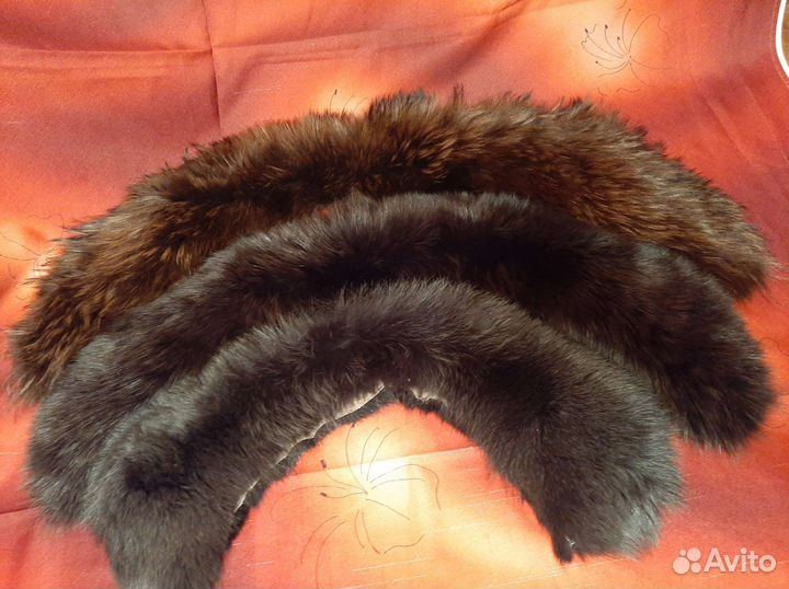 Меховые воротники меха 3шт