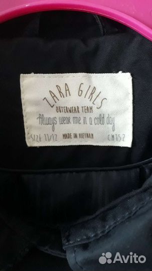 Плащ тренч для девочки Zara 152+ рубашка Zara 152