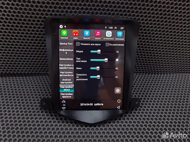 Магнитола Chevrolet Cruze Tesla Android Новая