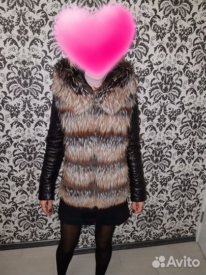 Кожаная куртка с мехом