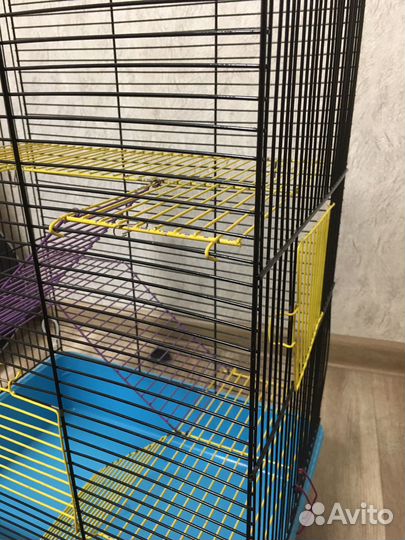 Клетка для грызунов большая(30х40х58)