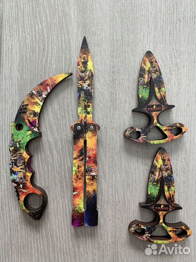 Набор деревянных ножей CS:GO